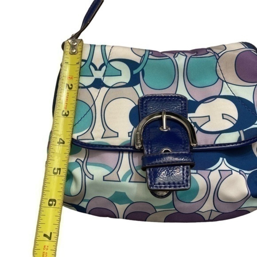 Coach blue patent leather optic c soho crossbody bag - Picture 2 of 9